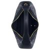 Coach Carmen 29 Logo Zip Closure Jacquard Leather Tote Shoulder Bag Large Women Bags Midnight-Navy CV001-IMX1X