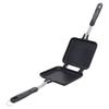 Sandwich Maker Aluminium Alloy Anti Stick Double Sided Bread Panini Baking Press Flip Pan for Naans Bread Pancake