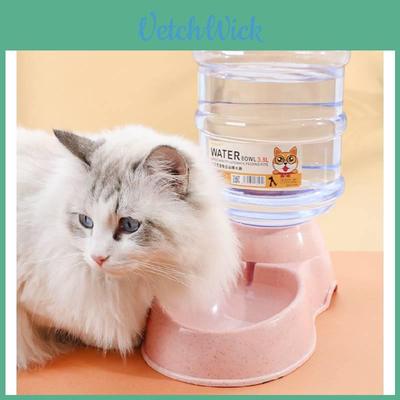 Large Capacity Pet Automatic Water Feeder 3.8l Plastic Pet Food Dispenser