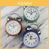 Nordic Style Metal Analog Alarm Clock With Loud Volume For Bedroom Decor And Wakeup Timer