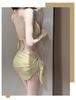 Vintage Bow Strappy Three-Piece Bikini Push-Up Swimsuit - Hot Girl Slim Fit for Small Bust