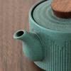 150ml Ceramic Teapot With Wooden Handle And Side Handle For Filtering Tea Sets