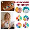What To Wheel Spinning Keychain - Cute Key Chains - Gift For Kids Teens Women Men