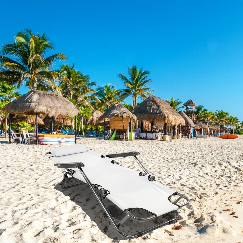 Folding Zero Gravity Beach Chair, Garden, Tourist, Gift