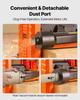 Thickness Planer, Two Speed, 330 mm Width Worktable Power Benchtop Planer, Three-Blade, 2000W 23500 RPM Powerful Motor, Dual Rollers, Over Protection,