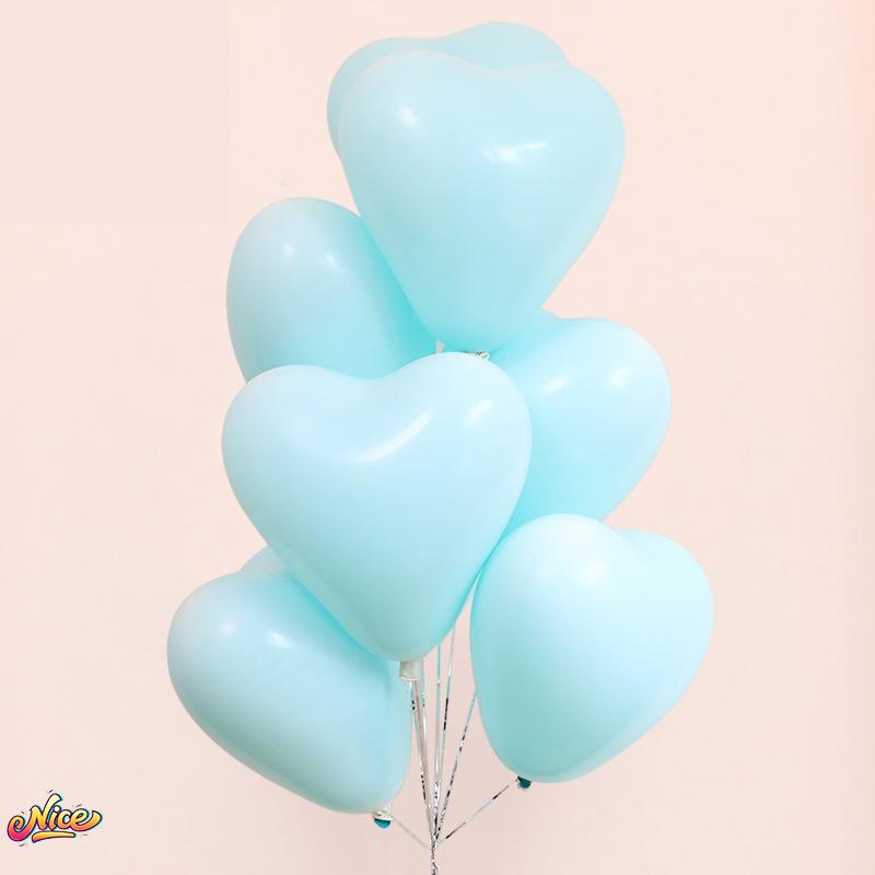 12inch Heart Shaped Balloon Love Anniversary Macaron Birthday Party Decoration Propose Wedding Site Layout Baby Shower Kids Toy