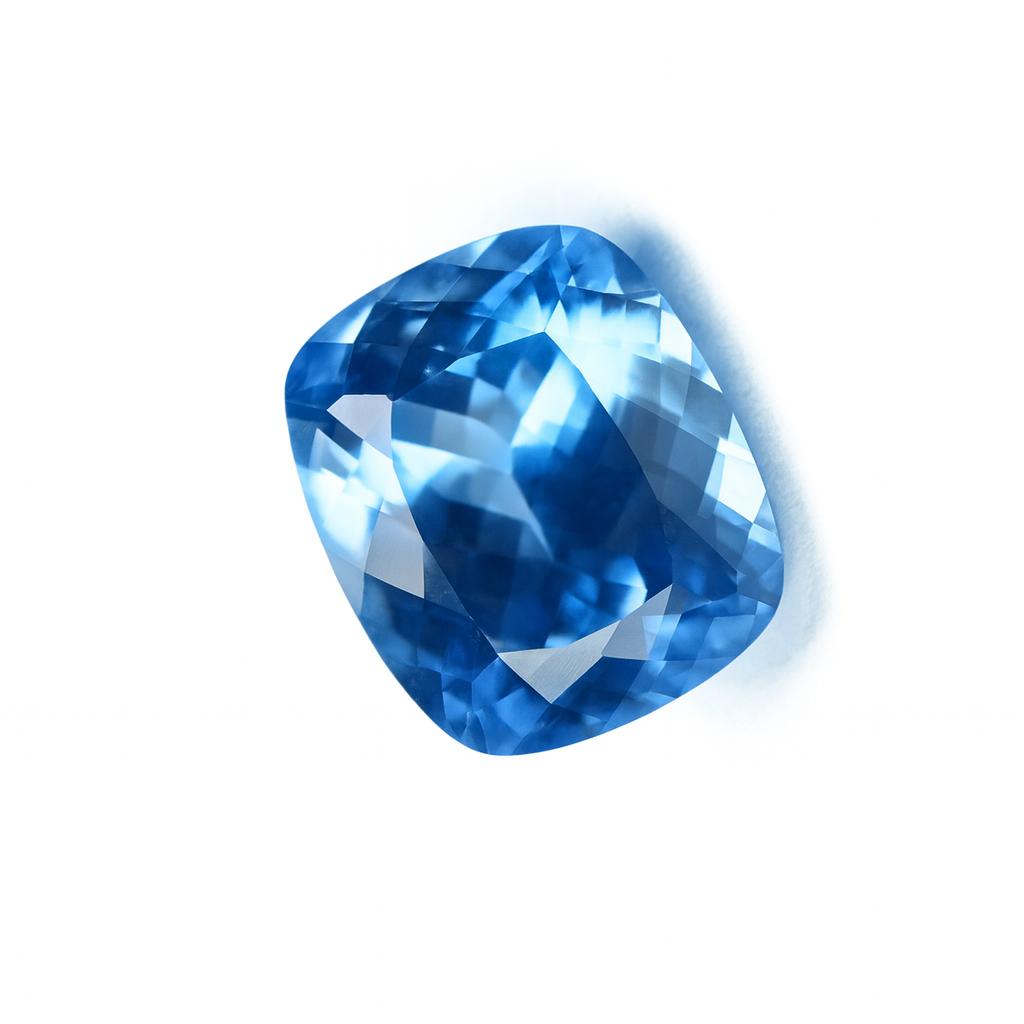 Natural Blue Sapphire Loose Gemstone 9.45 Ct Cushion Cut Flawless September Birthday Birthstone