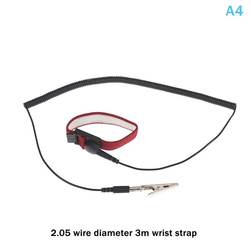 Anti Static Bracelet Electrostatic Wired Adjustable Esd Discharge Cable Wrist Band Strap Hand With Spare Wristband
