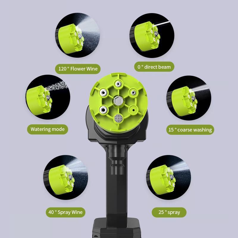 Portable High-Pressure Wireless Water Gun for Car Washing and Cleaning