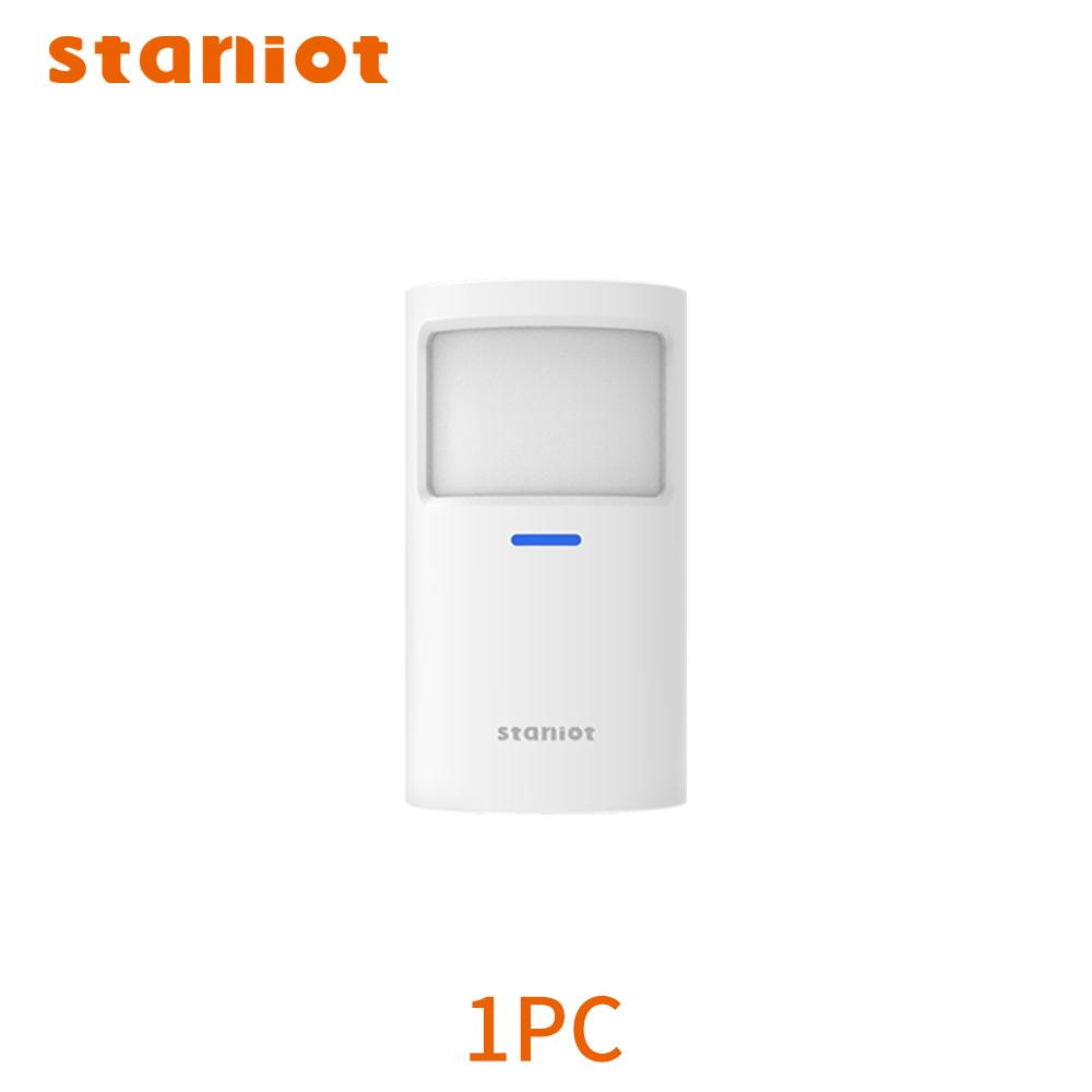 Staniot Motion Sensor Smart Home PIR Motion Detector Security Protection Toggleable Indicator Light Works with Alarm System PR200-1pcs