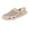 2025 Summer Breathable Men's Mesh Sandals Hand-sewn Casual Beach Shoes Men's Large Size Bag Head Cool Shoes