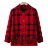 Grandma winter sweater cardigan lapel spring and autumn mother new knitted sweater medium and old top elderly clothes