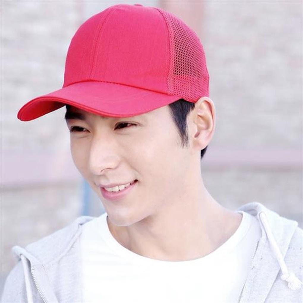 Sports Cool Mesh Cap (Pink) Basic Summer Fishing Hat