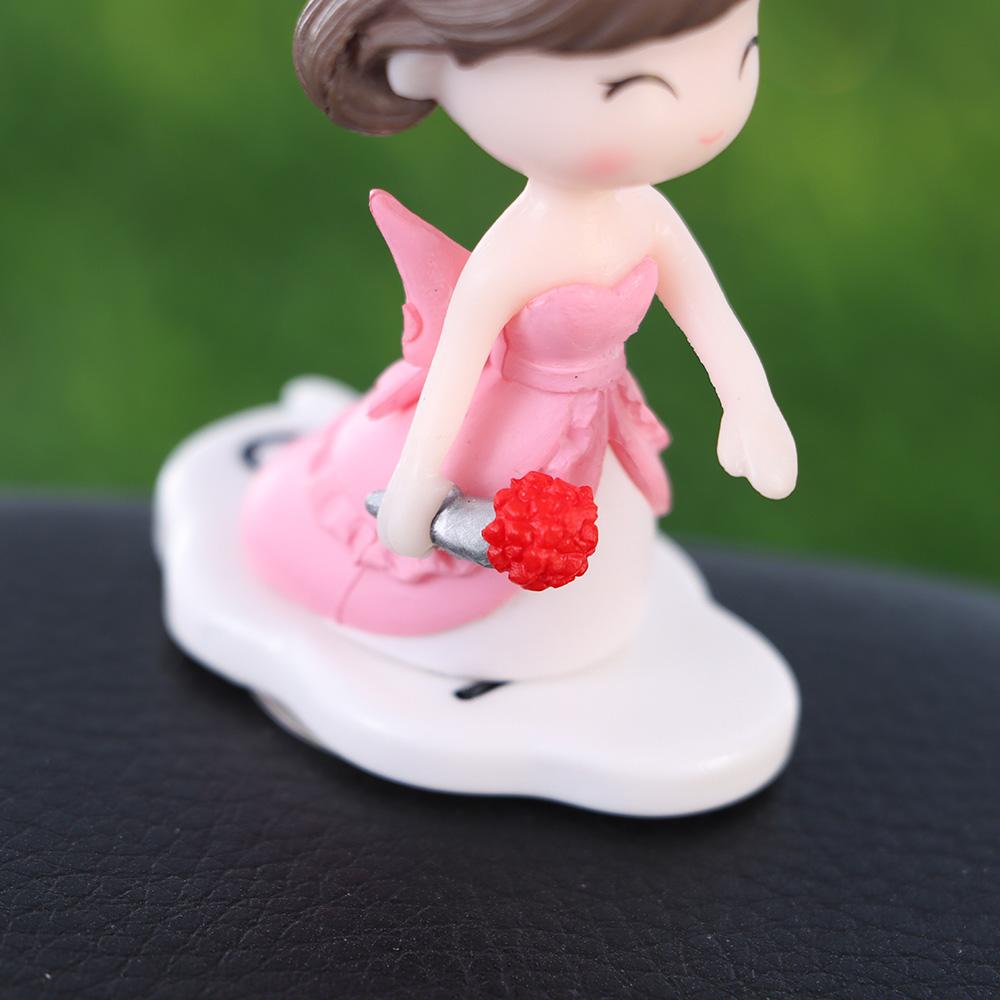 Girl Boy Lovely Couple Perfume Clip Decor Car Ornaments Car Air Vent  Statues Miniatures