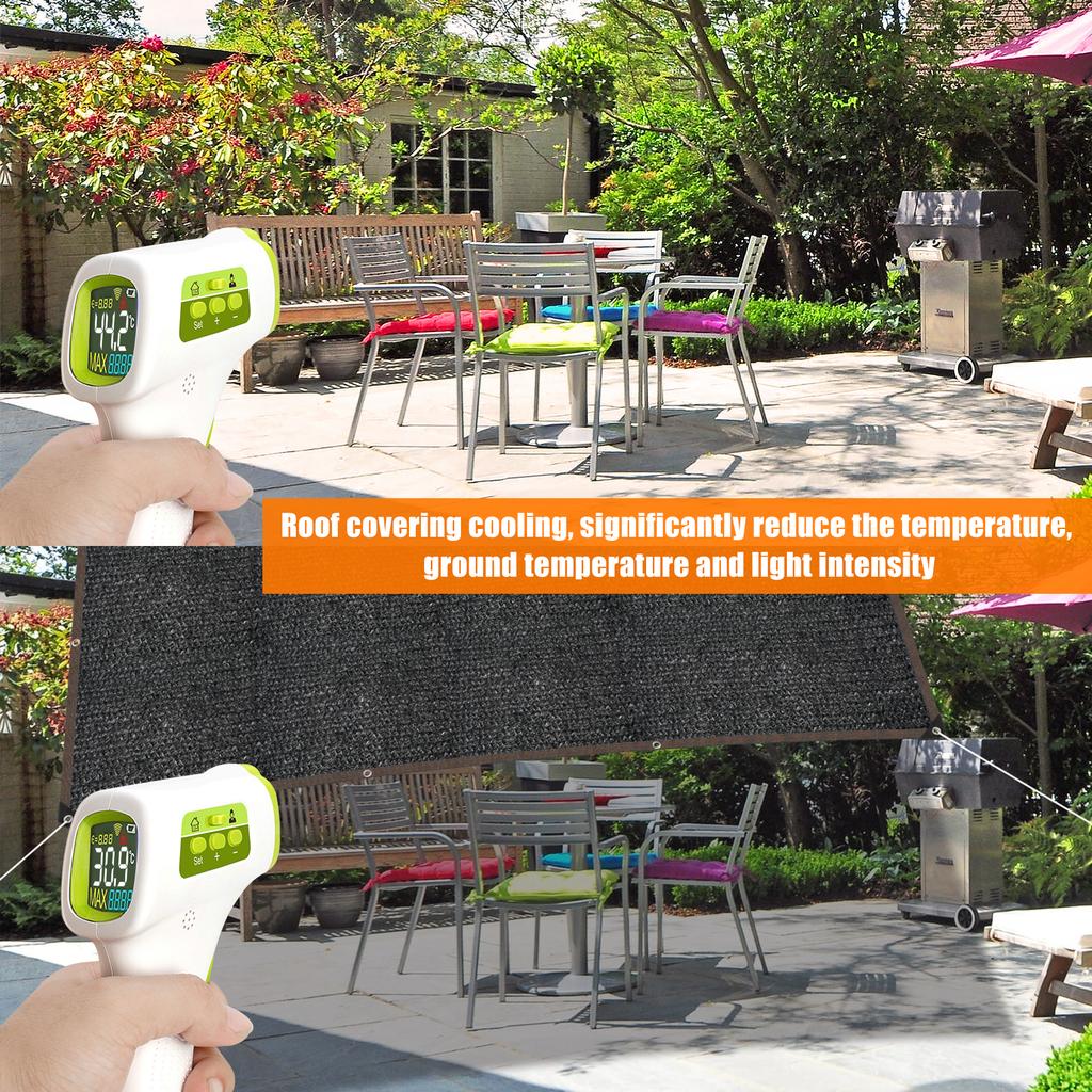 2/4/6M Shade Cloth Outdoor Sun Shade Net 85% UV Protection Stretchable Mesh Garden Terrace Gazebo Sunblock Canopy
