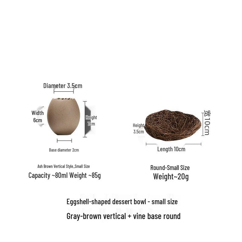 Ciotola da Dessert in Ceramica a Forma di Struzzo per Cucina e Sala da Pranzo