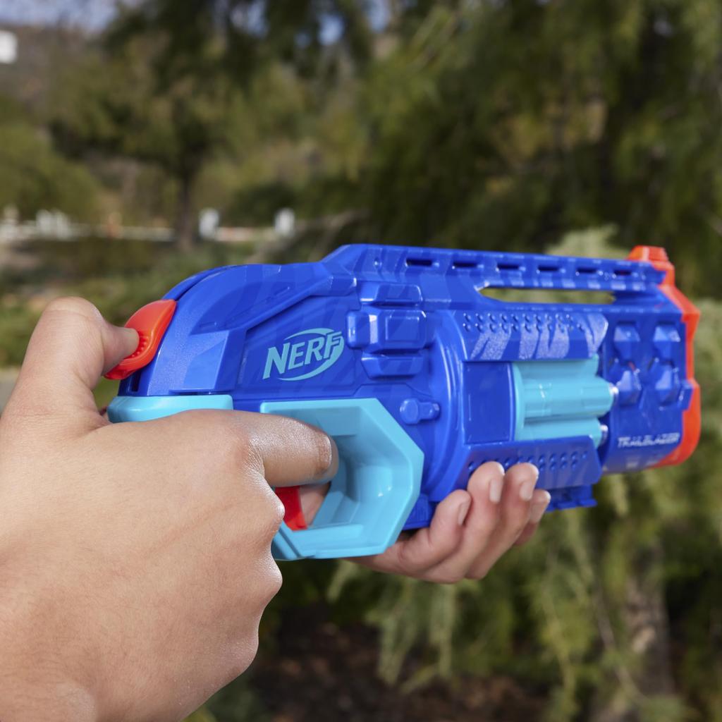 Nerf Elite 2.0 Trailblazer RD-8 Blaster with Wild Edition Color Design, 8-dart Rotating Drum, Hammer Action, 16 Nerf Elite Darts, and Tactical Rail.