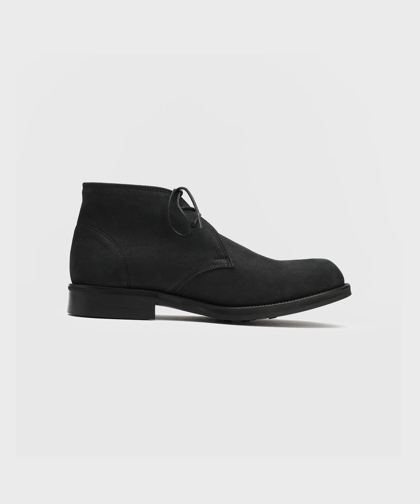 Firenze Atelier [Vibram] Ankle Line Solid Chukka Boots 2700 [Natural Black]