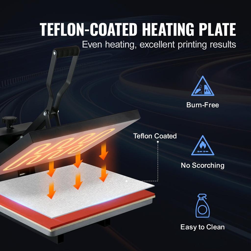 Heat Press Machine 16 X 20 In Sublimation Printer Transfer for DIY T-shirt