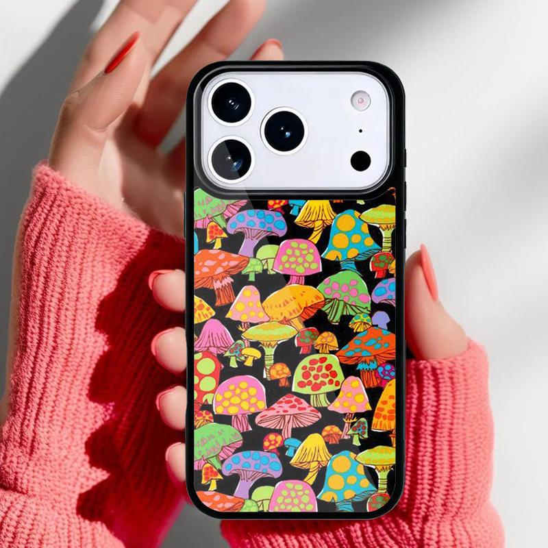 Magic Trippy Mushroom Psychedelic Phone Case for iPhone 17 16 15 14 13 Pro Max Back Cover for 12 11 Pro Coque