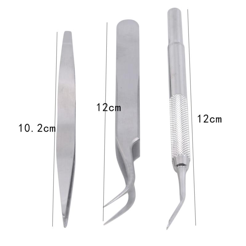 For Dog Pet Flea Tick Removal Tools 3pcs/set 2 In 1 Portable Stainless Steel