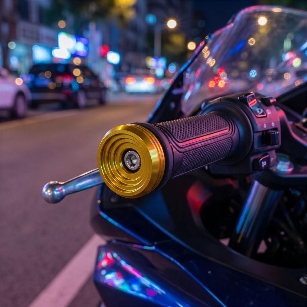 CNC Aluminum Zinc Zinc Alloy Motorcycle Handlebar End Caps Bar Ends Weights Handlebar Protection