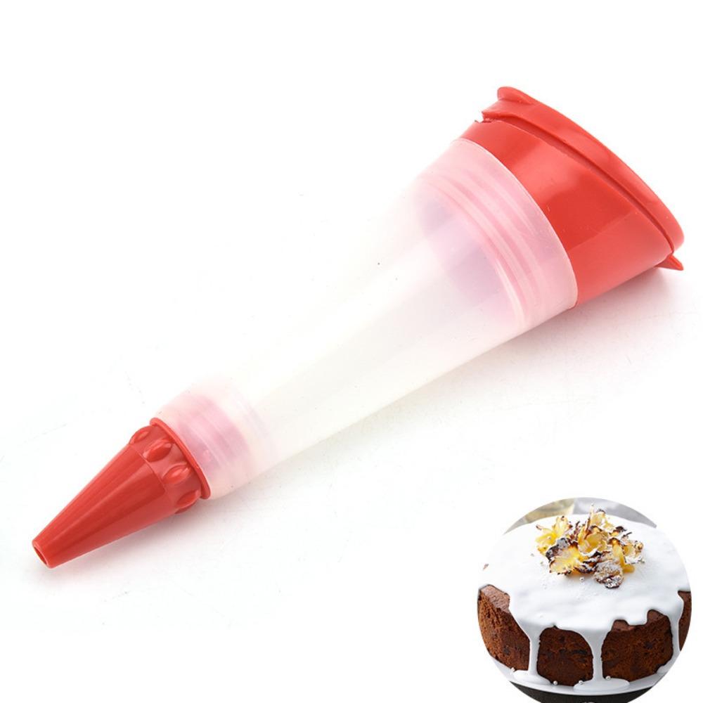 3 Nozzles Food Writing Pen Silicone Cake Decorative Pen Multifunctional Cream Cake Writing Pen Jam