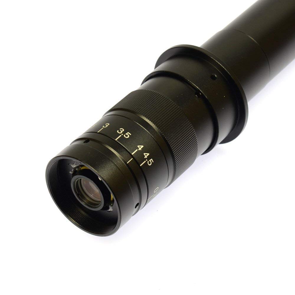HAYEAR Monocular MAX 300X Zoom Glass Lens Adapter Digital Microscope Camera Objective C-Mount f/Industrial
