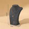 Human Shape Necklace Display Stand Velvet Cloth Ornament Holder Jewelry Show Rack  Home Showcase