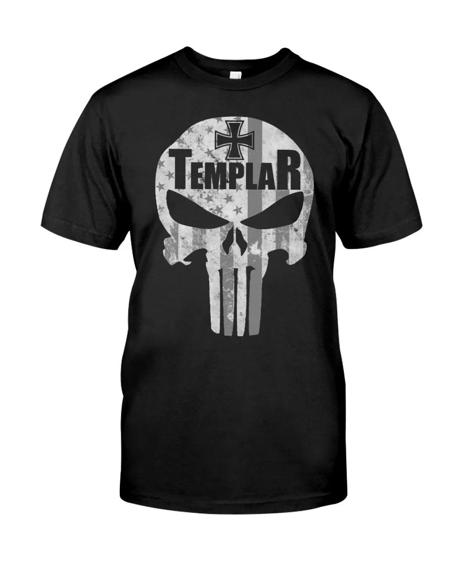 

Knights Templar Cross American Flag Skull Graphic Printed TShirt Summer Cotton ONeck Short Sleeve Mens T Shirt New S3XL S