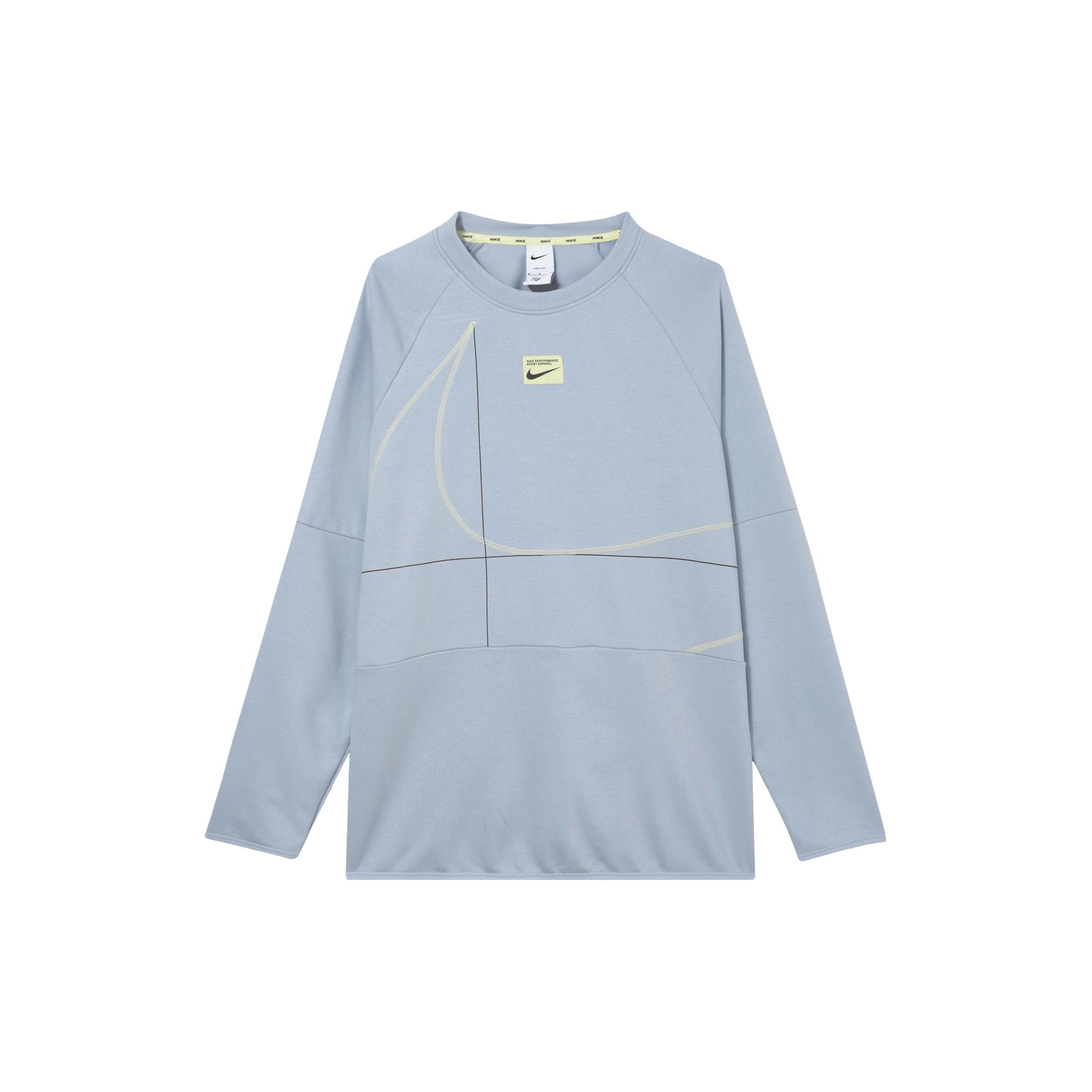 Мужские синие свитшоты Nike с круглым вырезом, умеренного кроя, regular DQ6623-412 XL