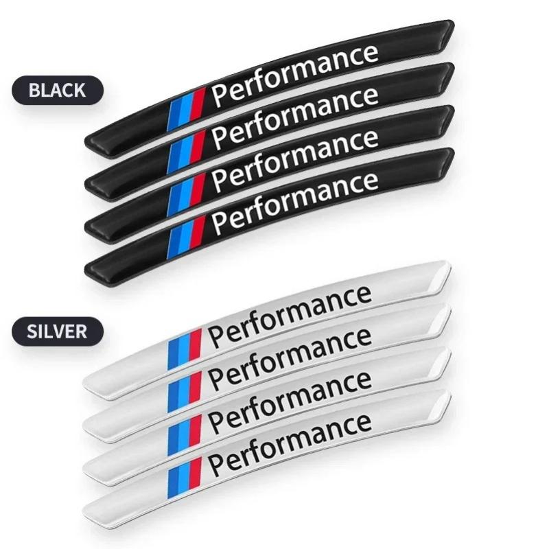 Suitable for BMW M Sport Series Wheel Decorative Aluminum Strip Stickers, Compatible with F10, F31, E36, E39, E87, E90, X3, X5