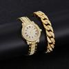 Ladies Watch Diamond Jewelry Watch, Women's Watch Quartz Watch Digital Watch Necklace Watch Set