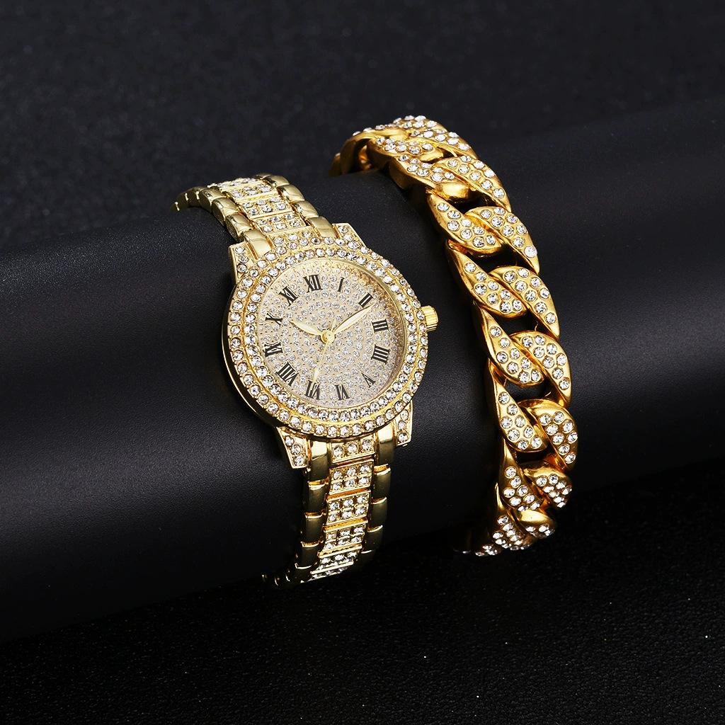 Ladies Watch Diamond Jewelry Watch, Women's Watch Quartz Watch Digital Watch Necklace Watch Set