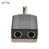 1/4" Stereo Audio Jack Plug Adapter Single Male To Female 6.35mm Dual Mono Stereo Jack Headphone Microphone Y Splitter Converter
