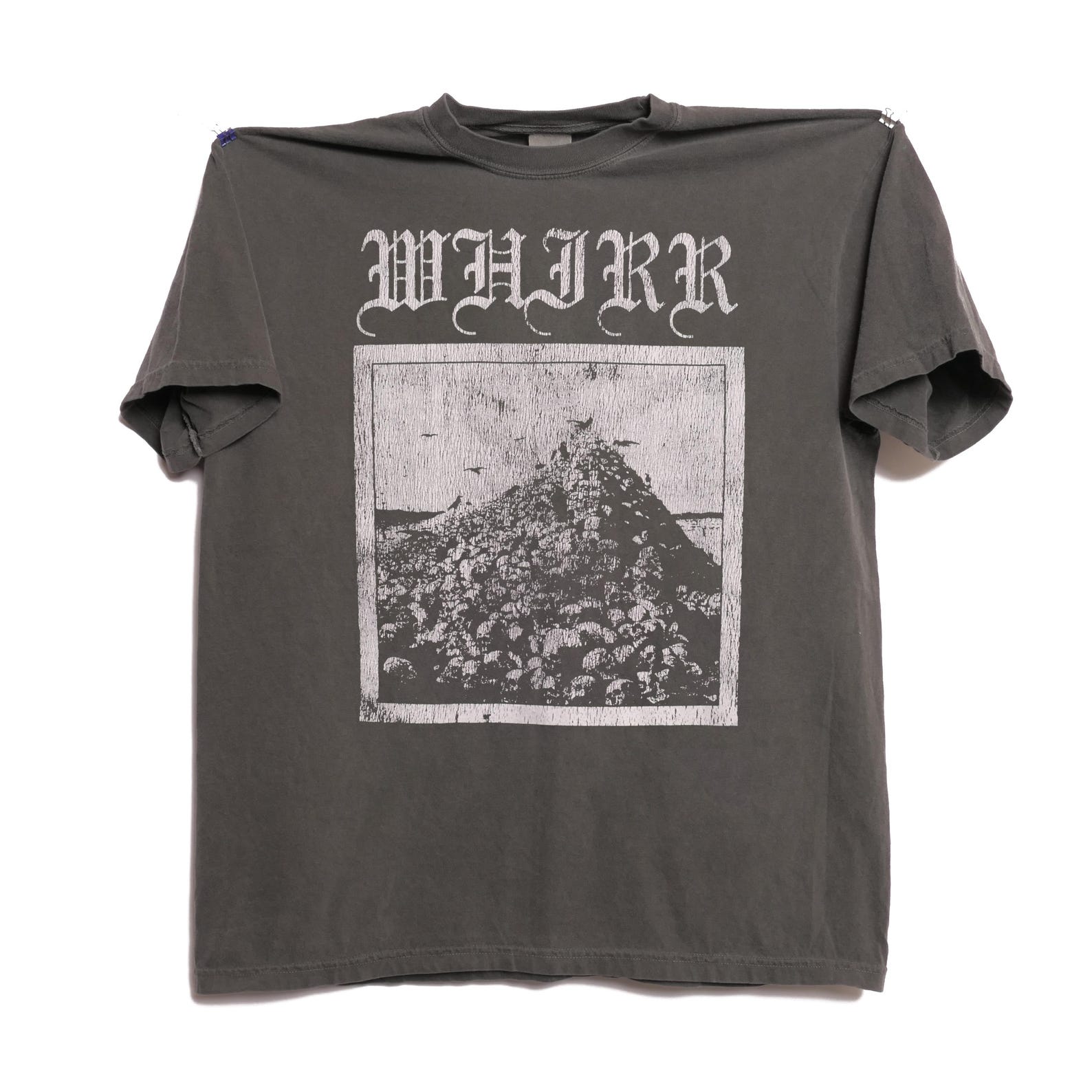 WHIRR Shoegaze UK Band Tee I Want You Around Tour Ambient Noise Punk Alternative Grunge Band Shirt Slowdive Skull Mountain Shoegazer - XL 2XL