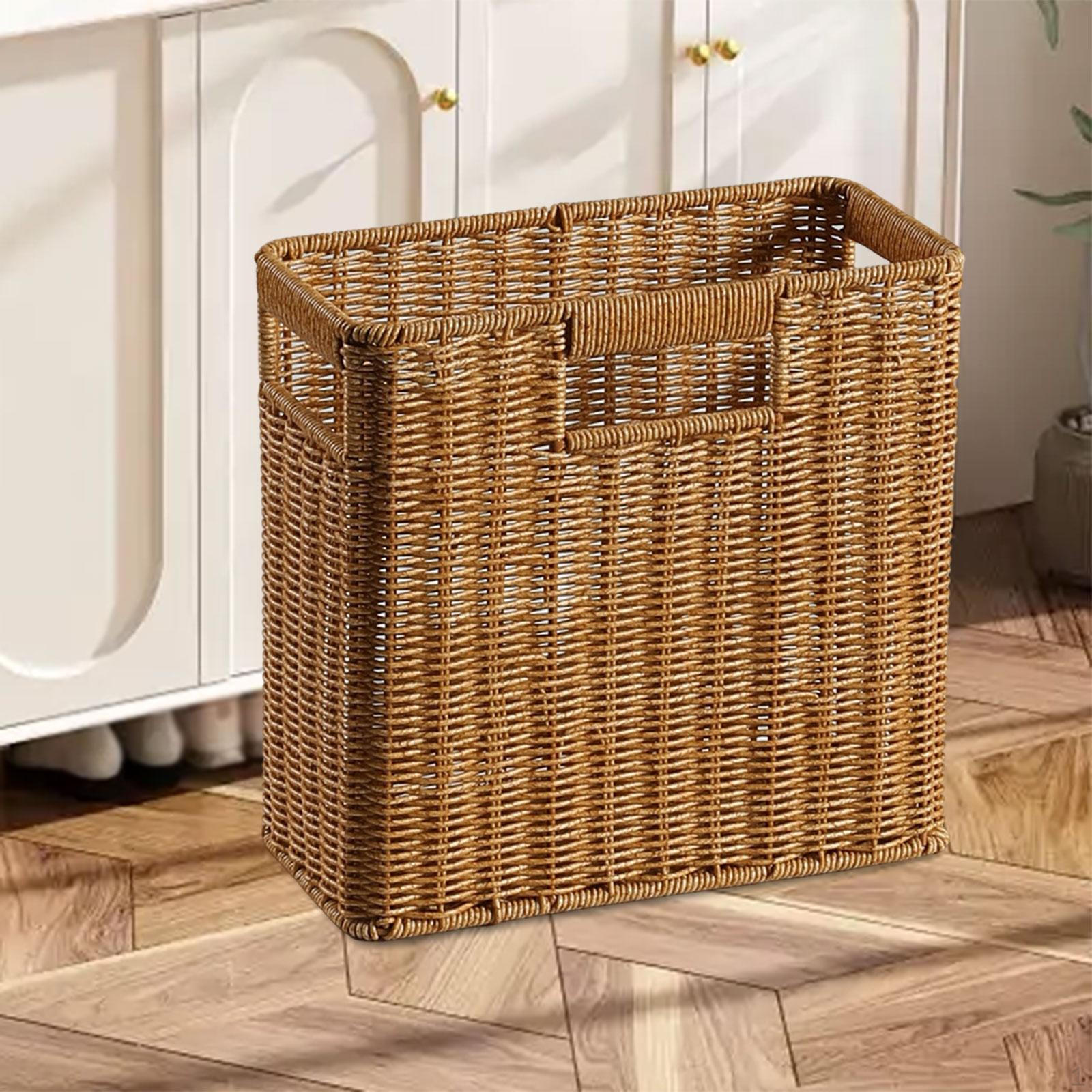 

Farmhouse Woven Basket for Storing Potatoes, Onions, Fruits, Newspapers, Bottles, Jars, And 30cmx14cmx29cm