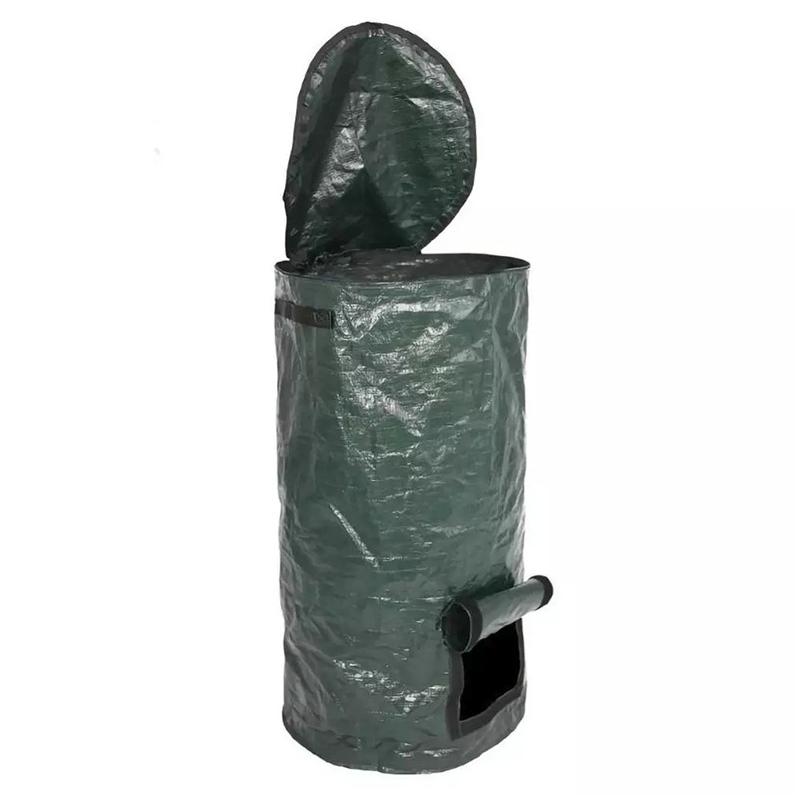 Garden Composting Bag PE Waterproof Foldable Light Weight Large Capacity Reusable Lawn Leaf Bag