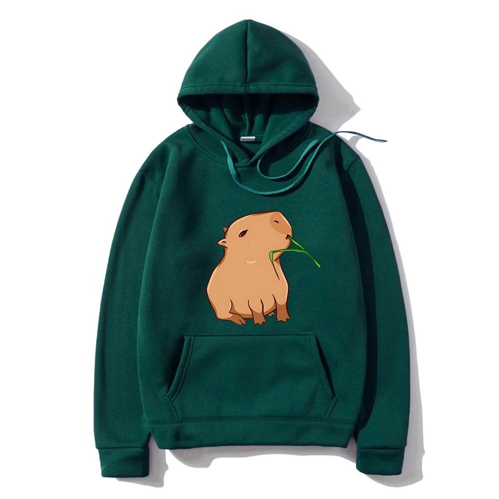 Funny Capybara Print Unisex's Hoodies Kawaii Cartoon Tops Sweatshirt for Girls Unisex Fashion Harajuku Graphic Hooded Pullovers