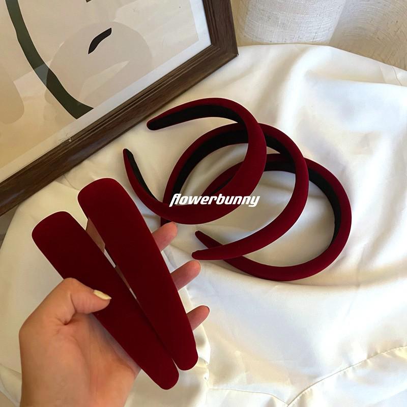 2024 New High-End Solid Velvet Wide Band Headband for Women - Stylish Autumn/Winter Hair Accessory