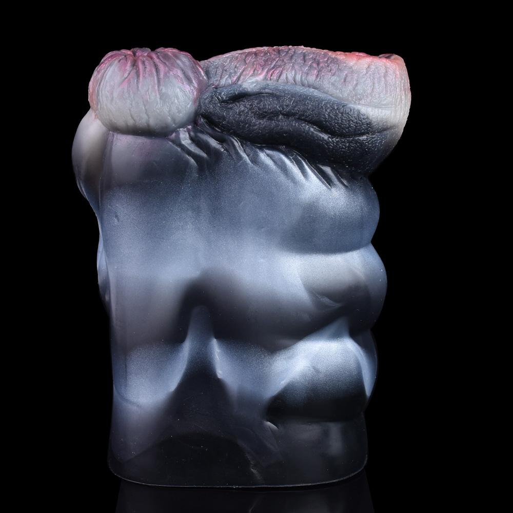 Dual Channel Animal Horse Masturbation Cup Soft Silicone Male Masturbator Realistic Vagina Prostate Massage Adult Sex Toy