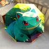 Piplup and Bulbasaur  pattern, automatic folding umbrella, portable and foldable design, 8 ribs, a Christmas or birthday gift.