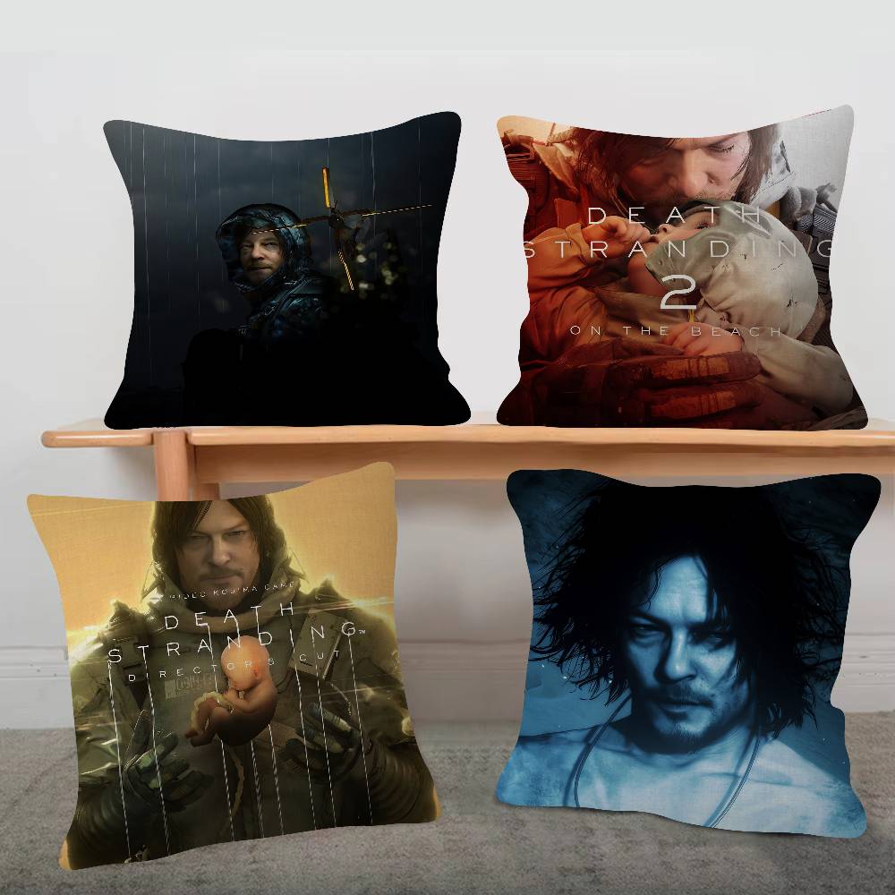 Game Death Stranding Cartoon Series Square Pillowcase Soft Waist Sofa Cushion Cover Bedroom Room Pillowcase