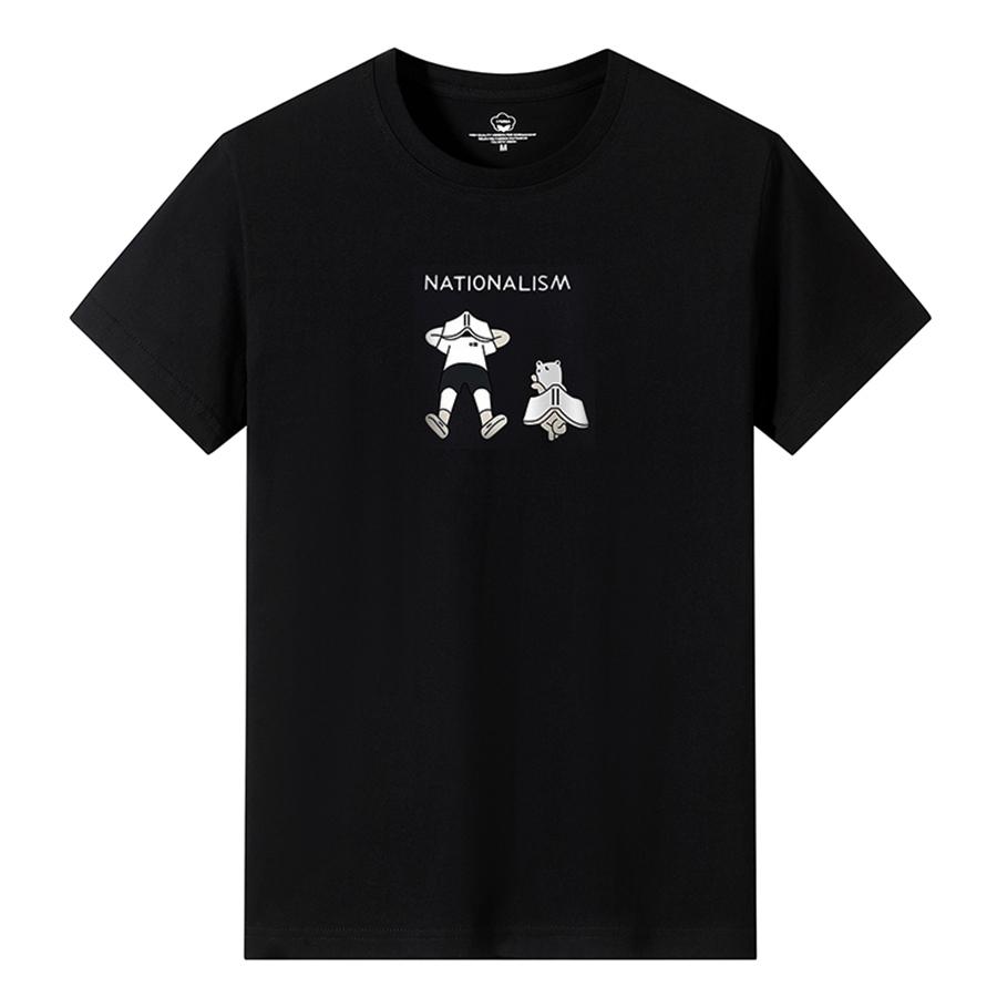 Loose Fit Summer Casual Cotton TShirt Short Sleeve Crew Neck Geometric Print Mens Top Breathable Comfortable Unisex Shirt