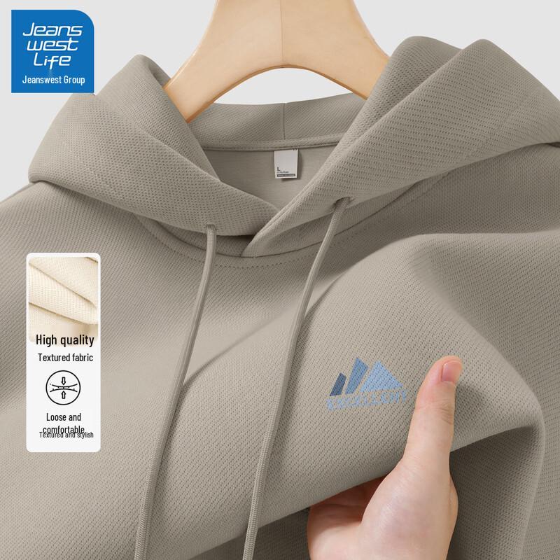 Jeanswest Men's Hooded Pullover Sweatshirt