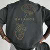 Mens Graphic Print Short Sleeve T Shirt, Streetwear Casual Crew Neck Tops, Oversized Vintage Y2K Tee for Daily Outdoor Casual Wear