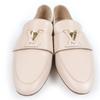 LOUIS VUITTON LV Mare Loafers LV initials beige Smooth Rubbed Women 37 1ACG21 Used