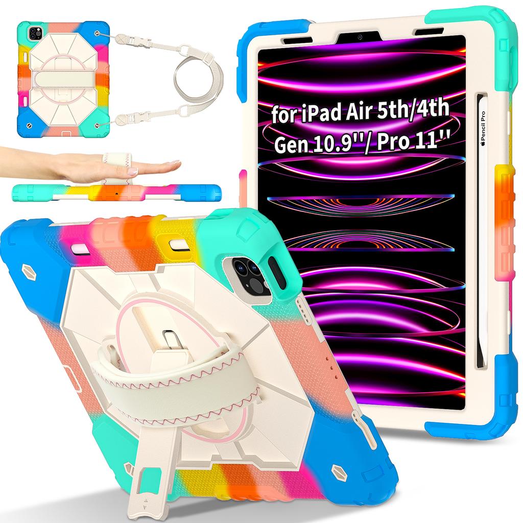 Rotating Case for IPad A16 2025 11th 10.9 2022 10th Air 5 4 2 Pro11 10.2 7th 8th 9th Pro 9.7 2017 2018 Mini A17Pro 6 Stand Cover