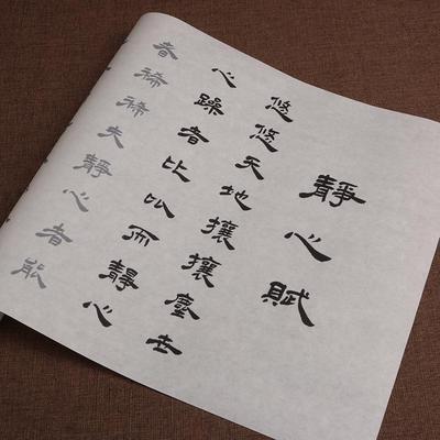 Wang Bo Tang Dynasty Poet Calligraphy Practice Sheets - Lishu Jingxin Fu Scroll