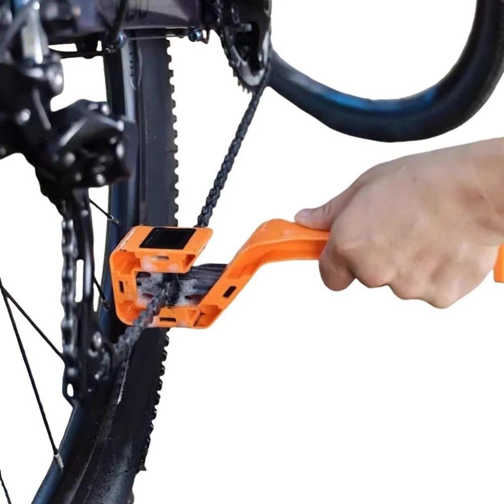 Multifunction Bicycle Chain Clean Brush Double Head Gear Cleaning Tool Bicycle Maintenance